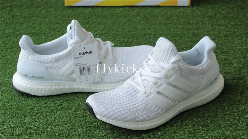 Adidas Ultra Boost UB 4.0 Pure White Real Boost